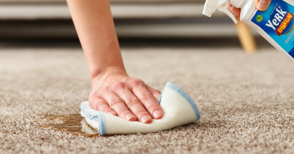 How to Clean Liquid Spills From Carpet