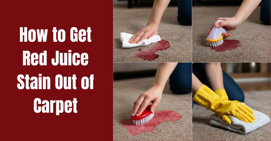 How to Remove Red Juice Stains from Carpet