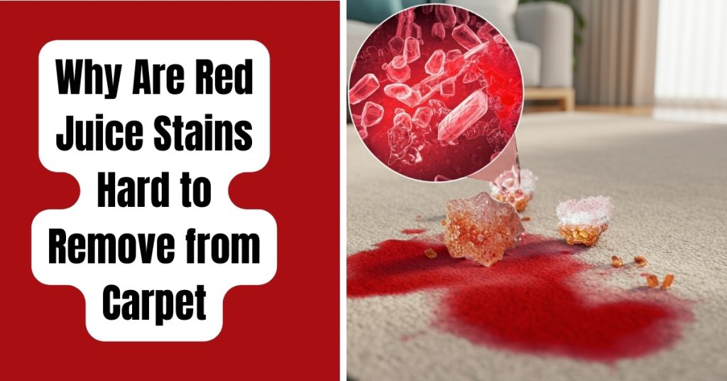 Why Are Red Juice Stains Hard to Remove from Carpet